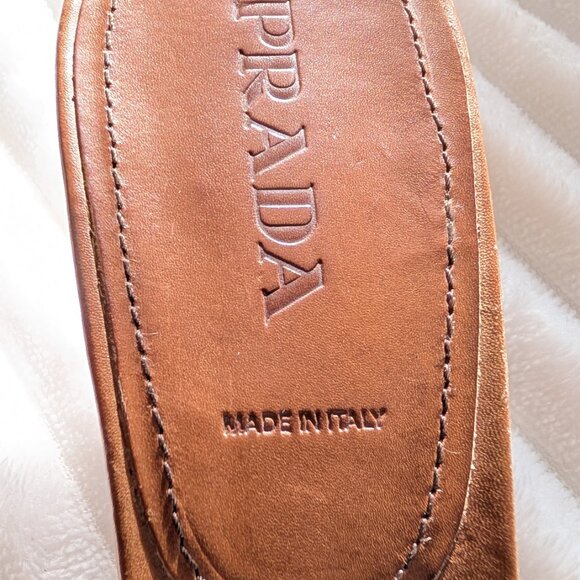 Prada Sandals Brown / Yellow Size 37 - Picture 4 of 7